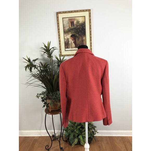 Loft Women Jacket 16 Mob Wife 3 Buttons Front Office Siren Lined Lapel Tweed - Picture 3 of 7